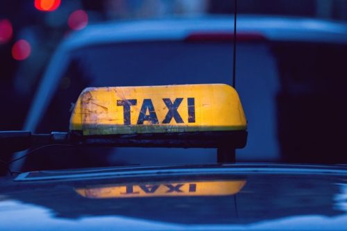 Letrero de taxi